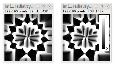 radiality map radiality map
